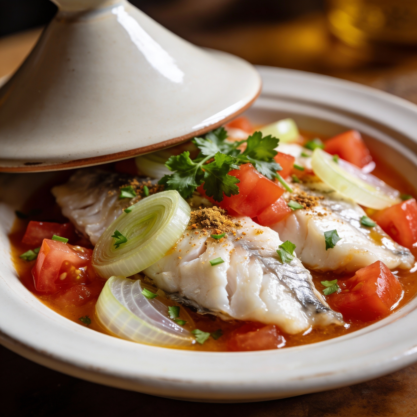 Tajine poisson tomate et fenouil